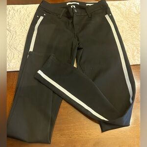 Skinnygirl The Skinny Hidden Message Black White Striped Jeans Size 26/2